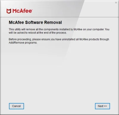 McAfee Consumer Product Removal Tool Download 10.4.103