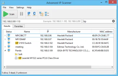 Advanced IP Scanner 2.5 Build 3850 на Русском